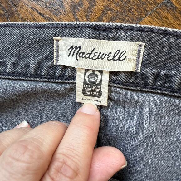 NWT Madewell '90s Straight W 32 Straight Leg High Rise Button Fly Burwick Wash - Picture 7 of 9